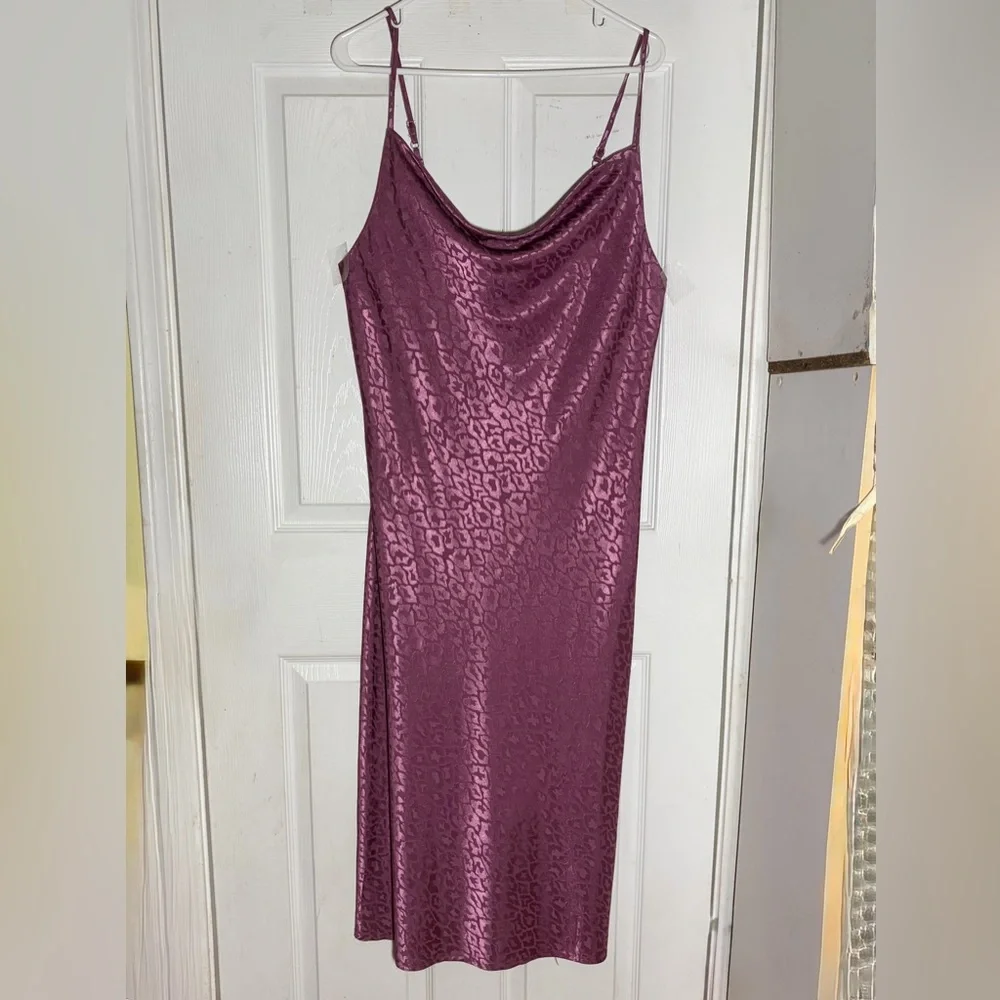 Emma & Michele Elegant Purple Slip Maxi Dress‎ so L
